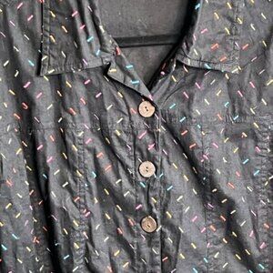 SALE!! 2 for $15 Life Style Embroidered LS Jacket 100% Cotton Line Button‎ 1x